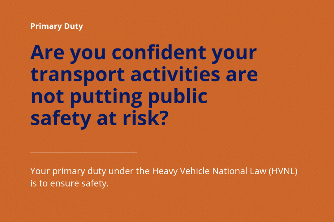 CoR graphic that asks, Are you confident your transport activities are not putting public safety at risk?
